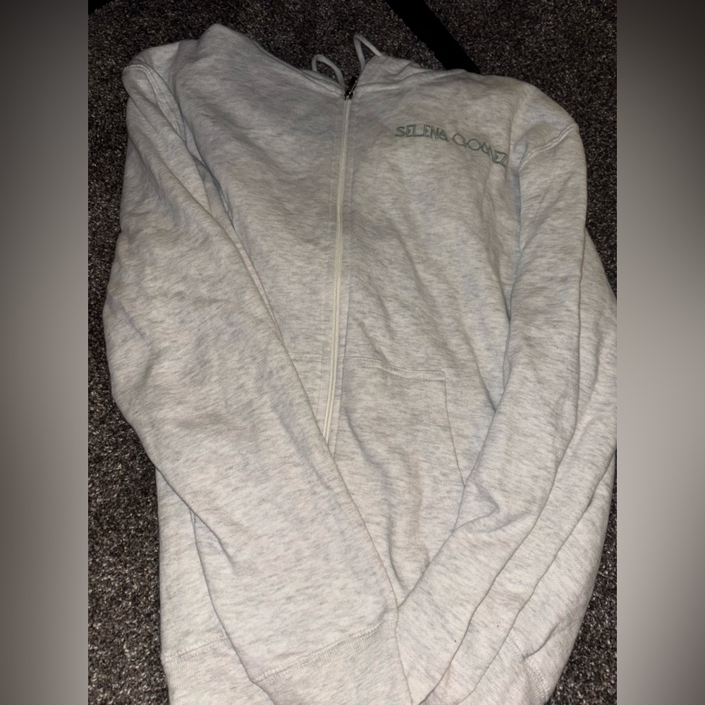 Selena Gomez Light Gray Hoodie